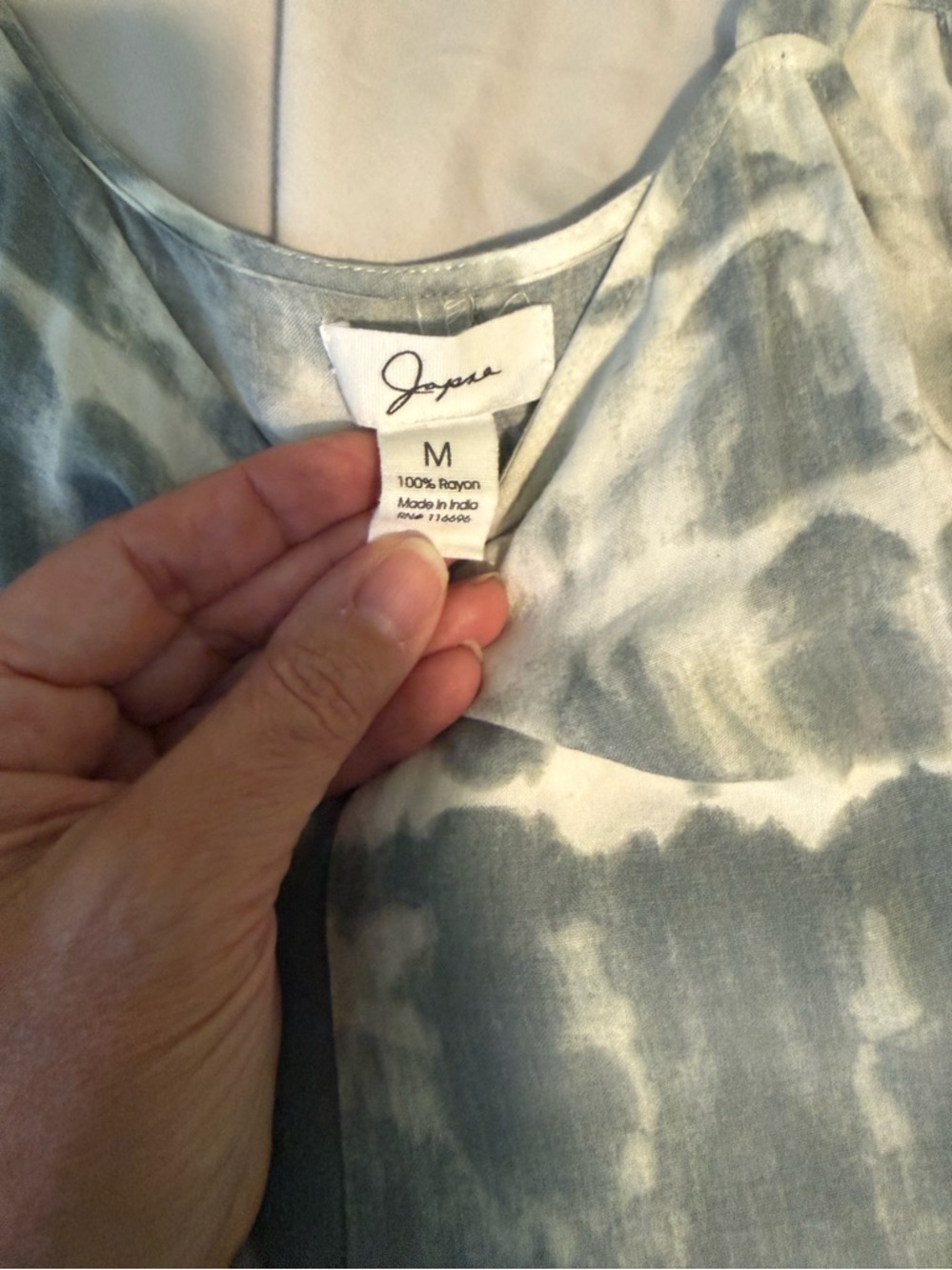 Japna tie-dye ruffle bottom culotte jumpsuit. Size M - Picture 8 of 9